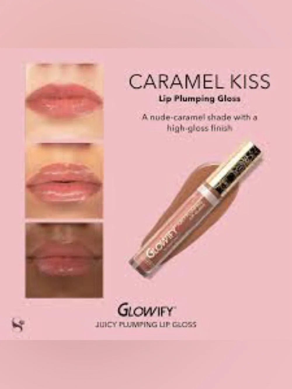 LipSense Caramel Kiss Nude-Caramel Lip Plumping Gloss